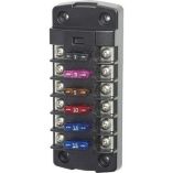 Blue Sea 5037 St Blade Fuse Block WO Cover 6 Circuit Independent WO Negative Bus-small image