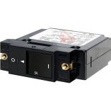 Blue Sea 7430 Single Pole Small Case 2 Slot Reset Rocker Circuit Breaker 25 Amp-small image