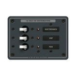 Blue Sea 8025 Dc 3 Position Breaker Panel White Switches-small image