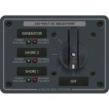 Blue Sea 8361 Ac Rotary Switch Panel 65 Ampere 3 Positions Off, 3 Pole-small image