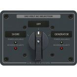 Blue Sea 8363 Ac Rotary Switch Panel 65 Ampere 2 Positions Off, 3 Pole-small image