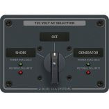 Blue Sea 8367 Ac Rotary Switch Panel 30 Ampere 2 Positions Off, 2 Pole-small image
