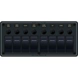 Blue Sea 8371 Water Resistant Panel 8 Position Black Horizontal Mount-small image