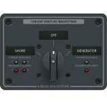 Blue Sea 8386 Ac Rotary Switch Panel 30 Ampere 2 Positon Off, 4 Pole-small image
