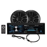 Boss Audio Mcbk634b6 Package WMr634uab, 2Mr6b Speakers Mrant10 Antenna Black-small image