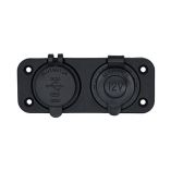 Bluewater Dual UsbUsbC 12v Combo Receptacle WPlate-small image