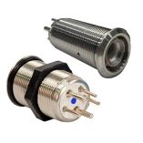 Bluewater 22mm Inrush Push Button Switch OffOnOn BlueGreenRed Led Switch Body Only-small image