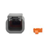Bluewater 2 Position Dtm Male Connector-small image
