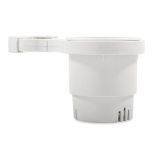 Camco ClampOn Rail Mounted Cup Holder Small For Up To 114 Rail White-small image