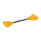 Camco Power Grip 18 Dogbone Adapter 50 Amp Male30 Amp Female-small image