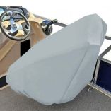 Carver PolyFlex Ii CaptainS Chair Cover Fits Up To 32PrimeH X 26PrimeW X 25PrimeD Grey-small image
