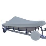 Carver SunDura StyledToFit Boat Cover F225 VHull Center Console Shallow Draft Boats Grey-small image