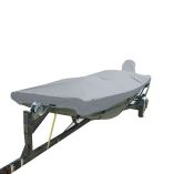Carver Performance PolyGuard StyledToFit Boat Cover FExtra Wide 145 Open Jon Boats Grey-small image