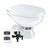 Commodore Quiet Flush Electric Toilet Rear Macerator WSolenoid Valve Regular Size-small image