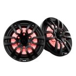 Ds18 Hydro 10 2Way Marine Speakers WBullet Tweeters Integrated Rgb Led Lights Black-small image