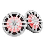 Ds18 Hydro 10 2Way Marine Speakers WBullet Tweeters Integrated Rgb Led Lights White-small image