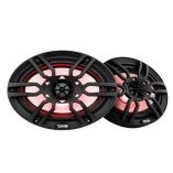 Ds18 Hydro 6 X 9 2Way Marine Speakers WIntegrated Rgb Led Lights 375w Black-small image