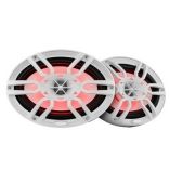 Ds18 Hydro 6 X 9 2Way Marine Speakers WIntegrated Rgb Led Lights 375w White-small image
