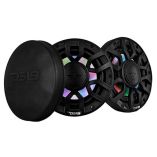 Ds18 65 2Way Coaxial Marine Speakers WDigital Led Lights Bullet Tweeter Black 150w, 4Ohm-small image