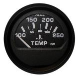 Faria Euro Black 2 Water Temperature Gauge 100250 Degreef-small image