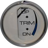 Faria Chesapeake White Ss 2 Trim Gauge JESuzuki Outboard-small image