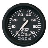 Faria Euro Black 4 Tachometer WSystemcheck Indicator 7,000 Rpm Gas Johnson Evinrude Outboard-small image
