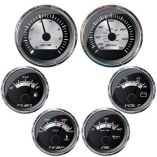 Faria Platinum Box Set Inboard Speed, Tach, Fuel, Voltmeter, Water Temp Oil Pressure-small image