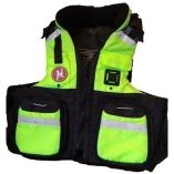 First Watch Av800 Pro 4Pocket Vest Uscg Type Iii HiVis YellowBlack SM-small image