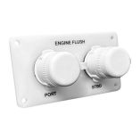 Flushmaster Flush Port Reroute Dual Outlet White Acrylic Plate Horizontal 12 Barb-small image