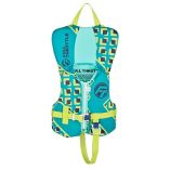 Full Throttle Infant Rapid Dry Life Jacket Aqua-small image