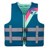 Full Throttle Adult RapidDry Life Jacket SM Aqua-small image
