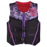 Full Throttle Youth RapidDry FlexBack Life Jacket PinkBlack-small image