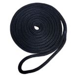 Robline Premium Nylon Double Braid Dock Line 38 X 15 Black-small image