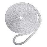 Robline Premium Nylon Double Braid Dock Line 38 X 25 White-small image