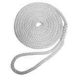 Robline Premium Nylon 3 Strand Dock Line X 25 White-small image