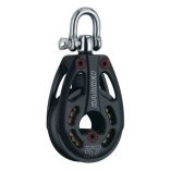 Harken 57mm Aluminum Low Load Black Magic Block WSwivel-small image