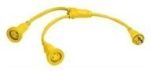 Hubbell Hbl64cm56 Y Cable 2 30a Male - 1 30a Female-small image