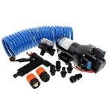 Jabsco Hotshot Hd4 Heavy Duty Washdown Pump W25 Hosecoil 12v 4 Gpm 60 Psi-small image