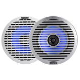 Kicker Km614fl 65 Low Profile Coaxial Marine Speakers WRgb Lighting 4Ohm, White-small image