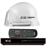 King Dish Tailgater Satellite Tv Antenna Bundle WDish Wally Hd Receiver Cables-small image
