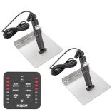 Lectrotab Xka Stainless Steel Trim Tab Kit WOneTouch Control 9 X 24-small image