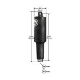 Lenco 101xd Extreme Duty Actuator 12v 214 Stroke WHardware-small image