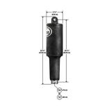 Lenco 101xds Short Extreme Duty Actuator 12v 214 Stroke W38 Hardware-small image