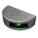 Lopolight Green Starboard Sidelight W6m Cable 2nm Silver Housing Vertical Mount-small image