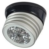 Lumitec Zephyr Led SpreaderDeck Light Brushed, Black Base White NonDimming-small image