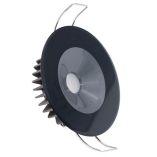 Lumitec Illusion Flush Mount Led Down Light Warm White Dimming Black Housing-small image