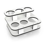 Magma Square Double Stack Side Caddy Party Table-small image