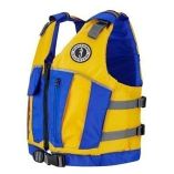Mustang Youth Reflex Foam Vest YellowRoyal Blue 5588lbs-small image