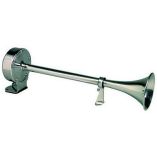 Ongaro Deluxe SS Single Trumpet Horn - 24V - Boat Horns-small image