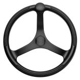 Schmitt Ongaro Primus Wheel 135 Black 34 Tapered Shaft WKnob Finger Grips Black Powder Coat-small image